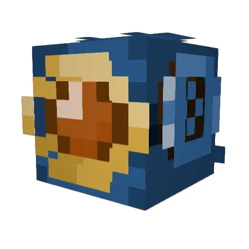 REN_KUN_ Minecraft avatar head, 3D render