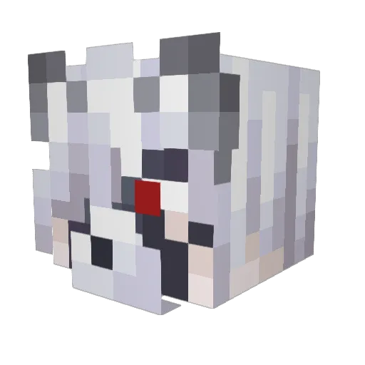 REOEIR Minecraft avatar head, 3D render
