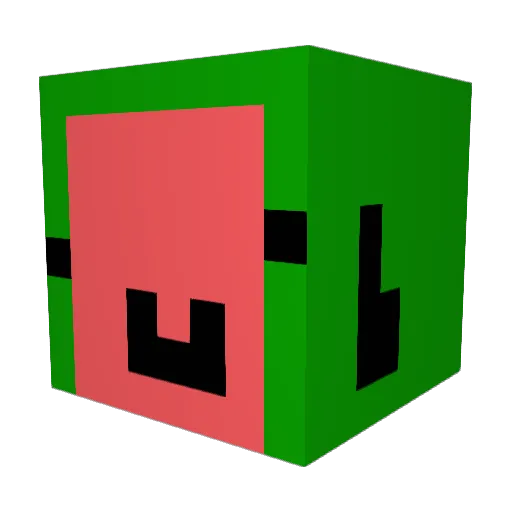 REPEATslimed Minecraft avatar head, 3D render