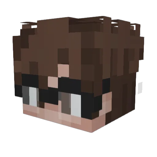 RERNOR Minecraft avatar head, 3D render