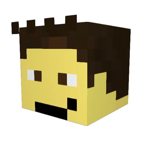 RERRKRITOS Minecraft avatar head, 3D render