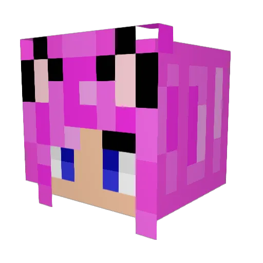 RESHIRAM981 Minecraft avatar head, 3D render