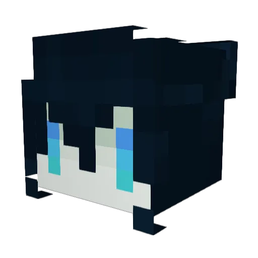 RESSS64 Minecraft avatar head, 3D render