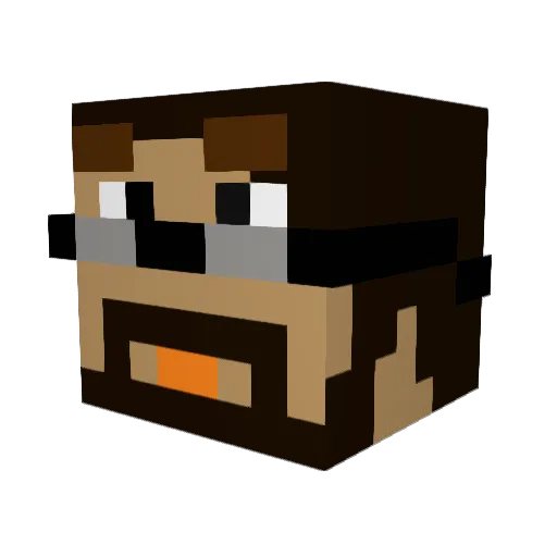 RESTinPEACEdude Minecraft avatar head, 3D render