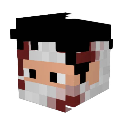 RETROCHIMBA Minecraft avatar head, 3D render