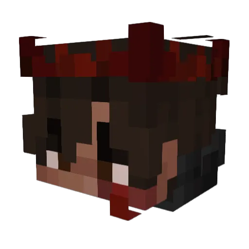 RETROWAV3R Minecraft avatar head, 3D render