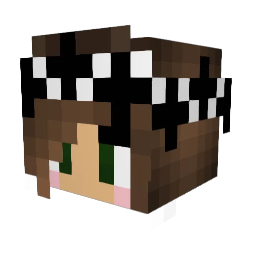 REVANHORSTEN Minecraft avatar head, 3D render