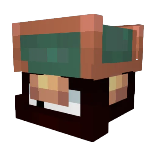 REVA_N Minecraft avatar head, 3D render