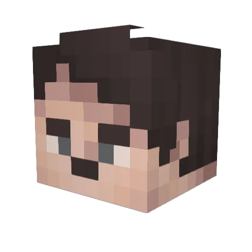 REVHEAD Minecraft avatar head, 3D render