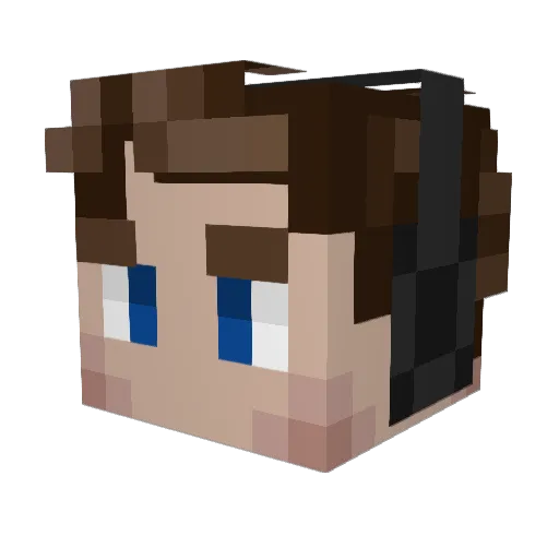 REVchik Minecraft avatar head, 3D render