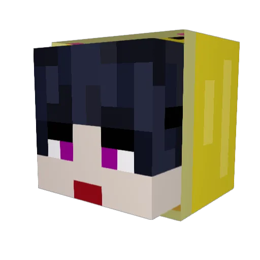 REWATSM Minecraft avatar head, 3D render