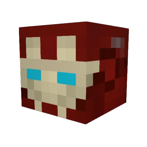 REWISIA Minecraft avatar head, 3D render
