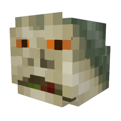 REXTHEDEX Minecraft avatar head, 3D render