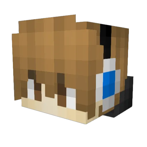 REXtmx Minecraft avatar head, 3D render