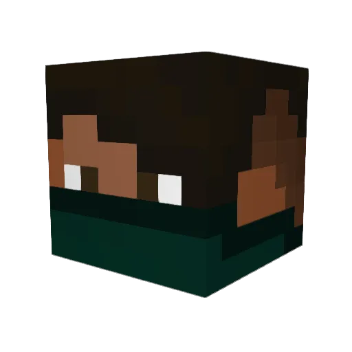 REXyoow Minecraft avatar head, 3D render
