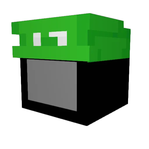 REYBOO1 Minecraft avatar head, 3D render