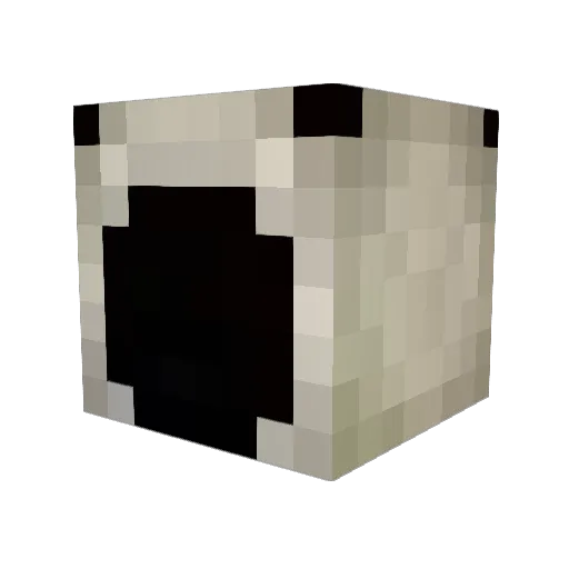 REYES110 Minecraft avatar head, 3D render