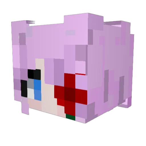 REYYYYY_ Minecraft avatar head, 3D render