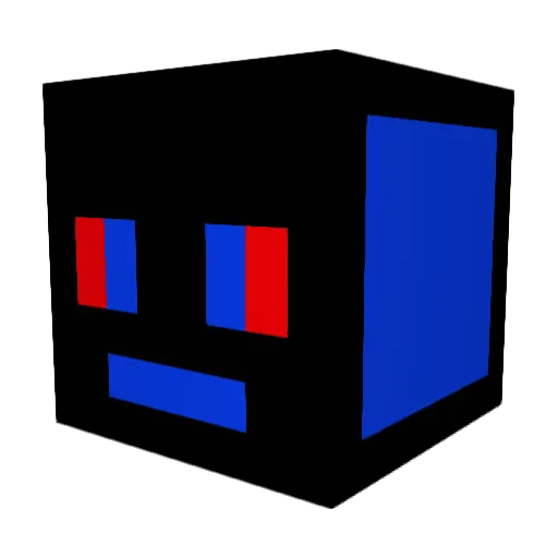 REZ12345 Minecraft avatar head, 3D render