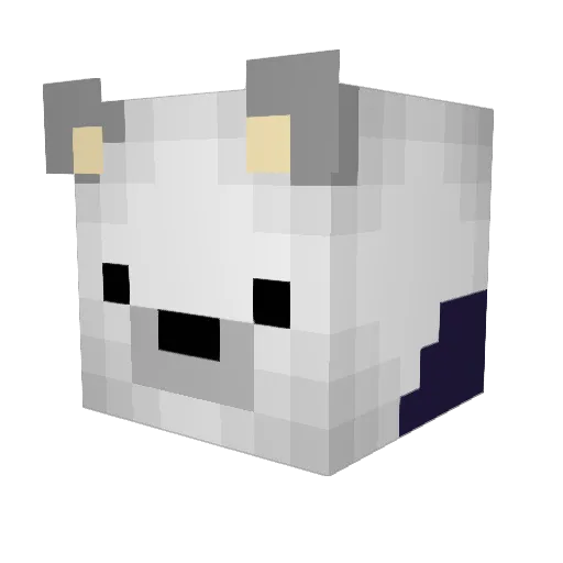 REZCATZ Minecraft avatar head, 3D render