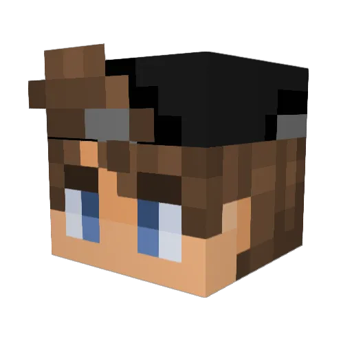REZD23 Minecraft avatar head, 3D render