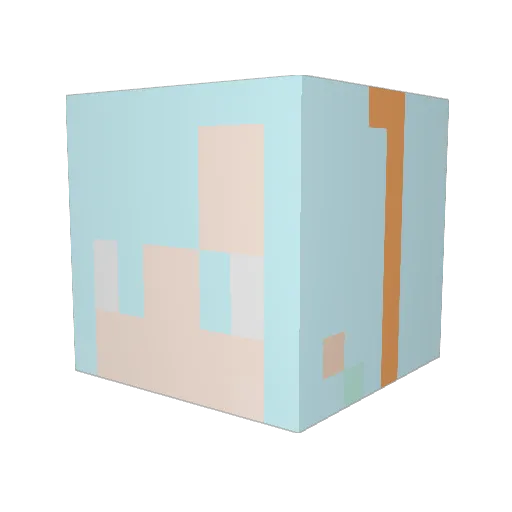 REZERO0202 Minecraft avatar head, 3D render