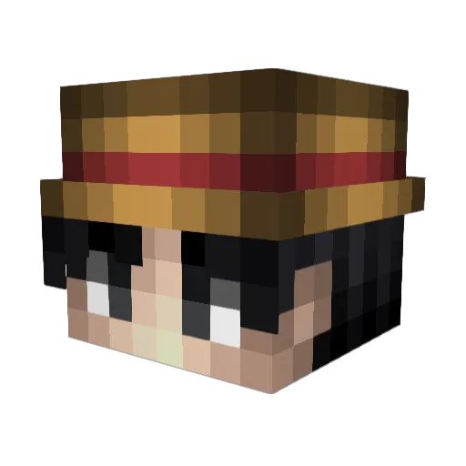 REZEX_YT Minecraft avatar head, 3D render