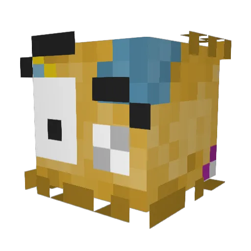 REamIII Minecraft avatar head, 3D render