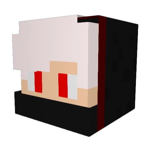 REdstoneman3d Minecraft avatar head, 3D render