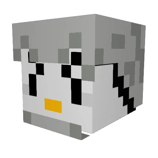REginiman Minecraft avatar head, 3D render