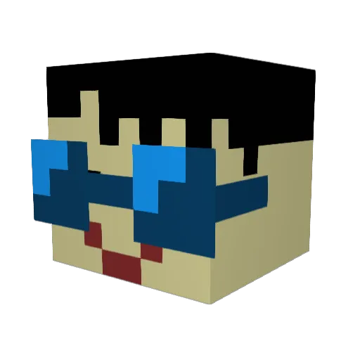 REiLeO0408 Minecraft avatar head, 3D render