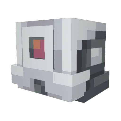REiinbow Minecraft avatar head, 3D render