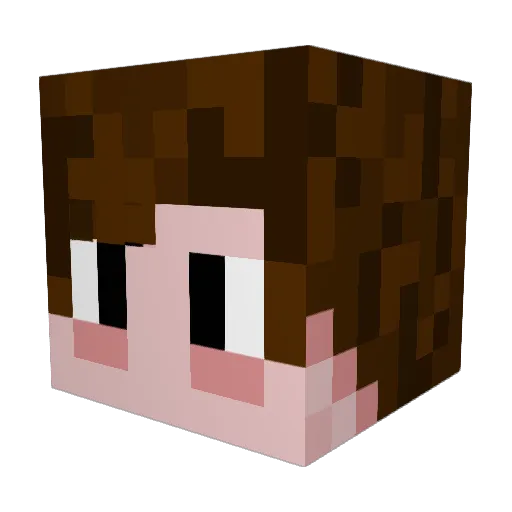 REpu70 Minecraft avatar head, 3D render