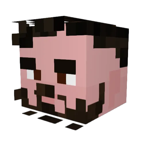 REvanGER Minecraft avatar head, 3D render