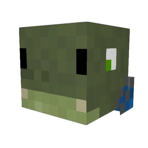 RFInfinite Minecraft avatar head, 3D render