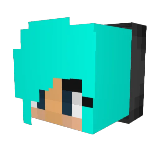 RFMA99 Minecraft avatar head, 3D render