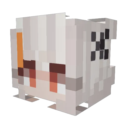 RF_sprint Minecraft avatar head, 3D render