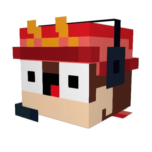 RGBGUY80 Minecraft avatar head, 3D render
