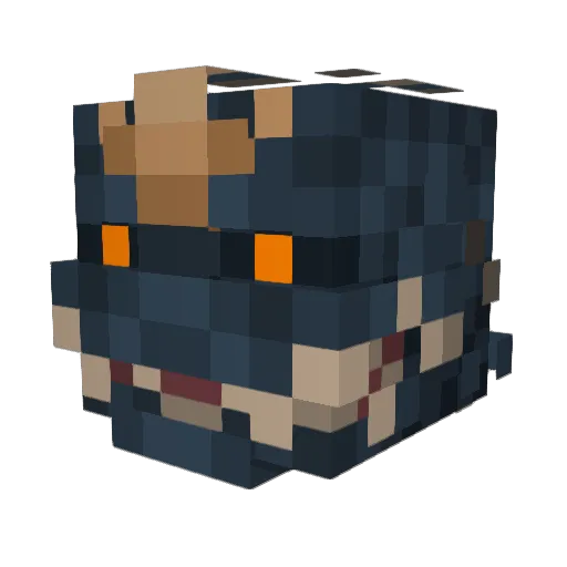 RGG2024 Minecraft avatar head, 3D render