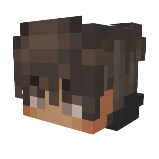 RGLEANDRO Minecraft avatar head, 3D render