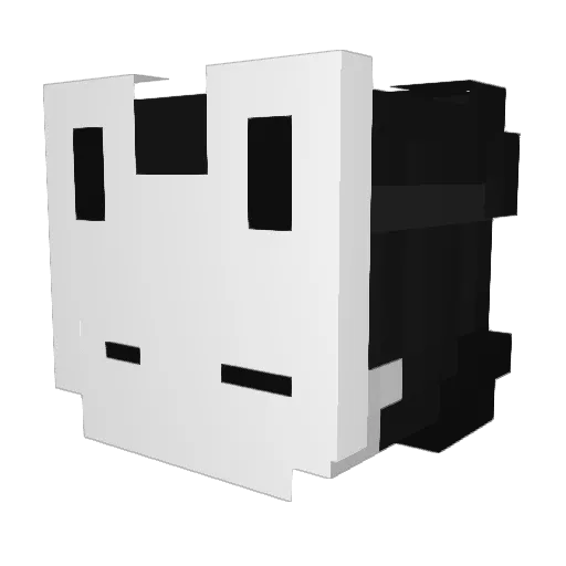 RGOK Minecraft avatar head, 3D render