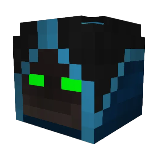 RGRG1004 Minecraft avatar head, 3D render