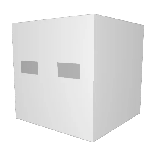 RGV_ Minecraft avatar head, 3D render