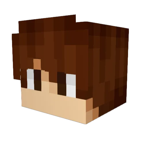 RGaleao_ Minecraft avatar head, 3D render