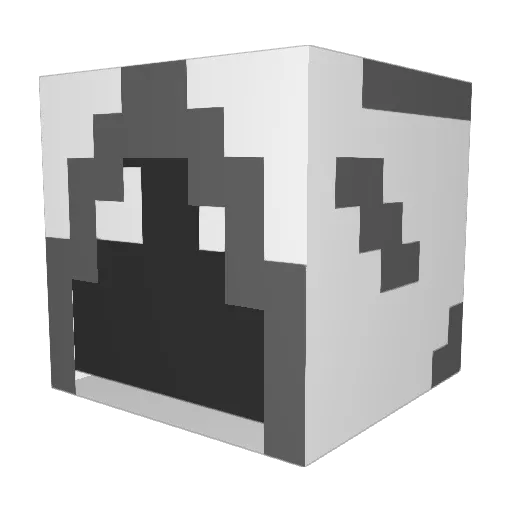 RGedda Minecraft avatar head, 3D render