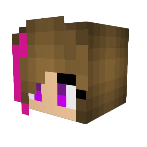 RGomez Minecraft avatar head, 3D render
