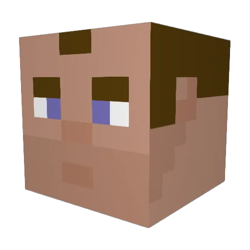 RH00MBUS Minecraft avatar head, 3D render