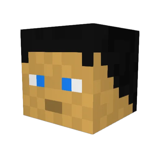 RHAM38 Minecraft avatar head, 3D render