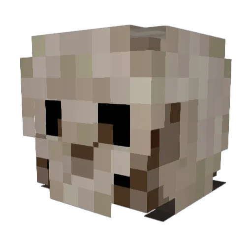 RHKF15 Minecraft avatar head, 3D render