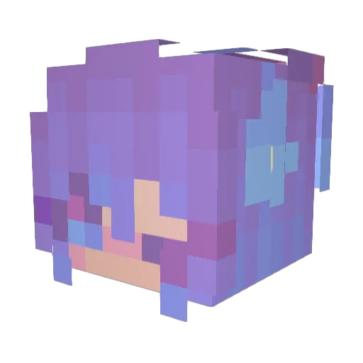 RHT3MYNTS Minecraft avatar head, 3D render